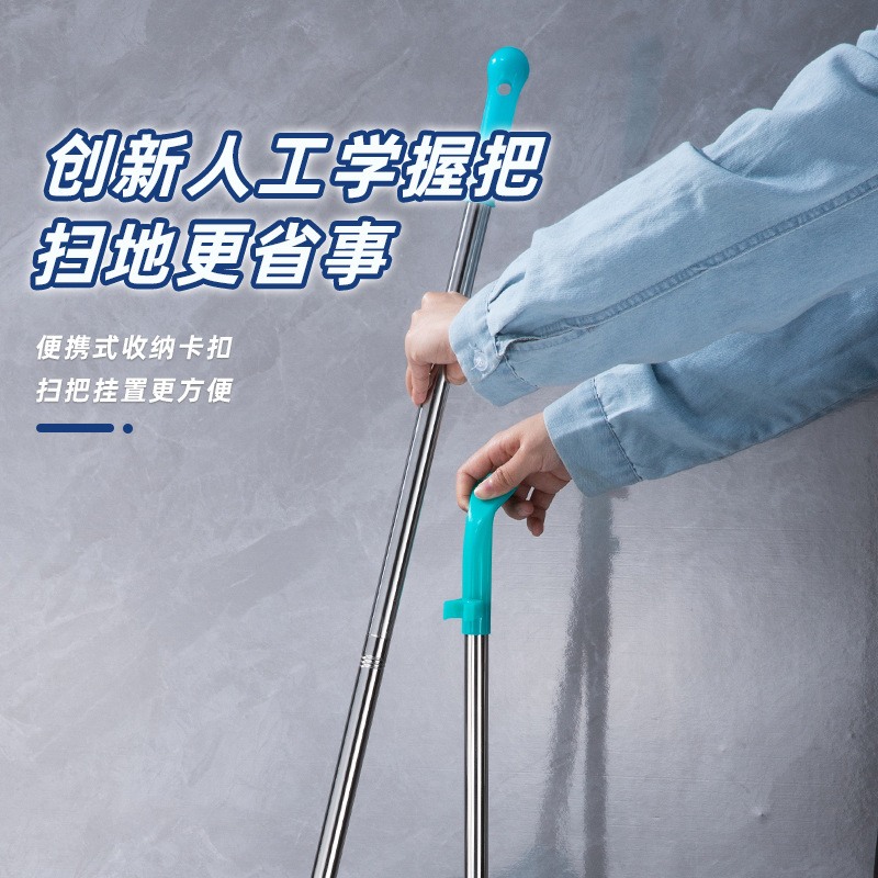 Espesado cubo recogedor de acero inoxidable suministros de limpieza hogar único Cubo de ceniza de basura al aire libre pala barriendo conjunto