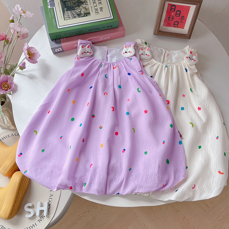 Girls' Dresses, Summer Dresses, New Baby Girl's Vest Dresses, Children's Summer Floral Skirts, Children's Princess Dresses, Drop Shipping