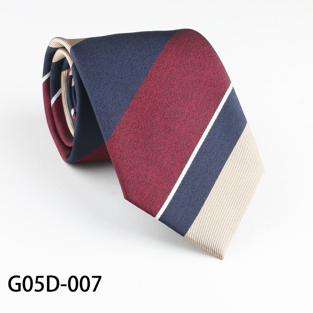Cravatta da uomo a righe caffè stile college coreano casual_voghion.com