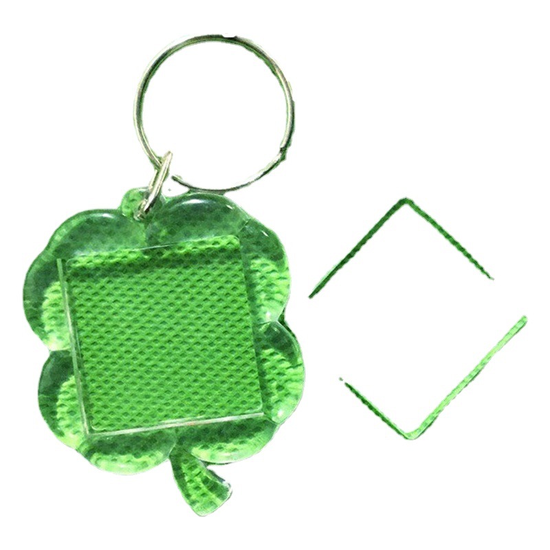 Homemade DIY Ping An Joy Calligraphy Key Chain Bag Scenic Spot Pendant Blank Transparent Open Lock Key Chain