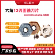 HNMX0906ANSN-M大数控快进给铣刀片六角双面12刃重切削普拉米特通