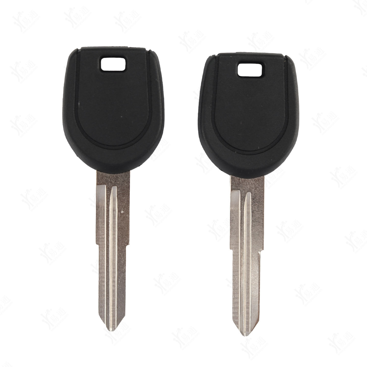 Y Mitsubishi secondary key shell, right slot, suitable for car keys with removable chip slot and rubber handle
