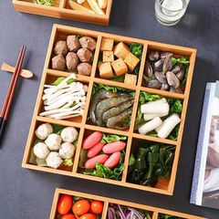 九宮格配菜盤火鍋店特色創意餐具蔬菜托盤分格拼盤日式烤肉小吃盤