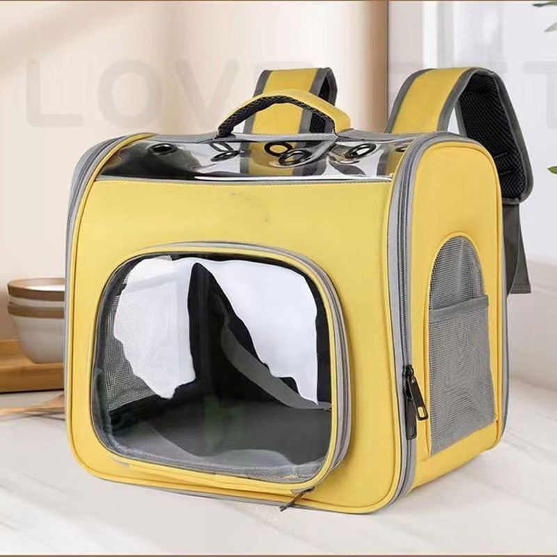 新しい猫バッグショルダー透明大容量ペットバッグポータブル折りたたみスペースカプセル屋外ペット猫バックパック|undefined