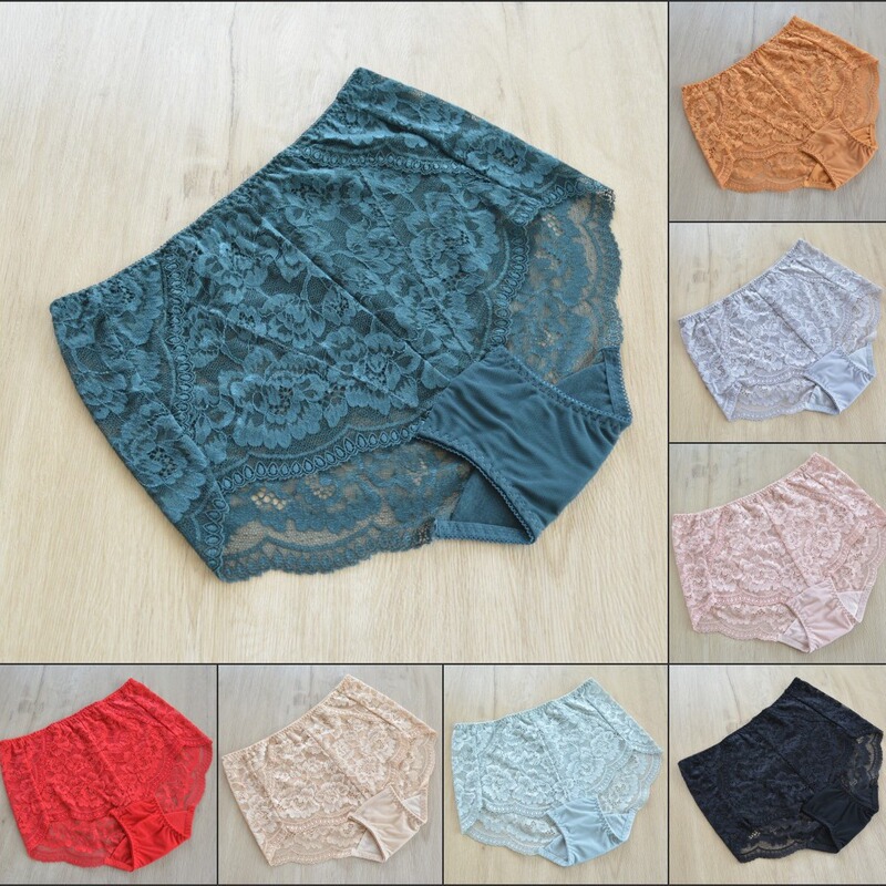 S614 Long-Term Supply of Lace Breathable High-Waisted Women's Triangle Large Version Underwear Multi-Color Large Size Women's Underwear S614 Long-Term Supply of Lace Breathable High-Waisted Women's Triangle Large Version Underwear Multi-Color Large Size Women's Underwear