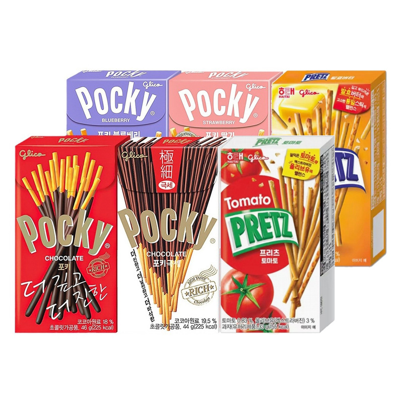 韩国进口海太Pocky巧克力饼干棒草莓蓝莓涂层棒棒饼网红休闲零食