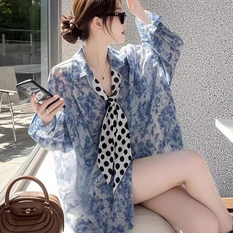 Fashionable and Stylish High-End Plus-Size Women's Jacket 2026 New Summer Lightweight Shirt Casual Sports Sun-Protection Shirt