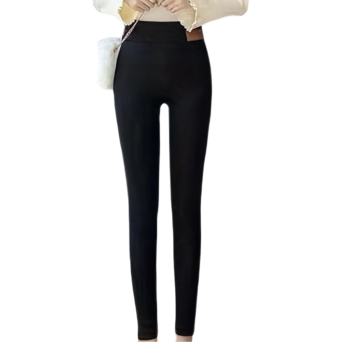 Temu explosivo transfronterizo AliExpress cordero terciopelo más terciopelo engrosamiento leggings de otoño e invierno damas 2025 pantalones cálidos