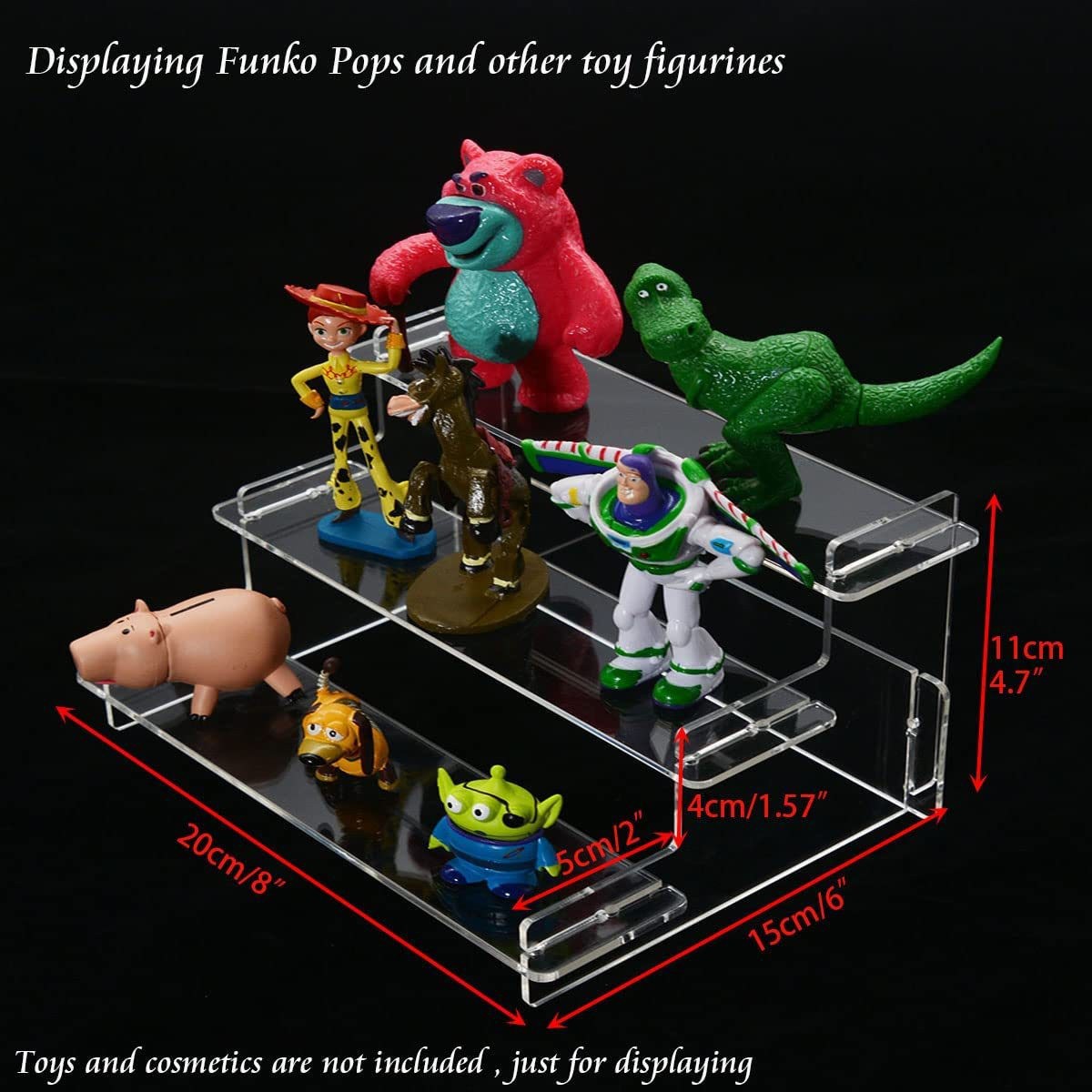 Soporte de exhibición hecho a mano de caja ciega de tres capas