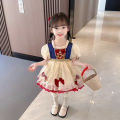Lolita Princess Dress Summer Outfit Children's Fashion Ball Gown Dress for Girls and Boys Baby Summer Snow White Dress