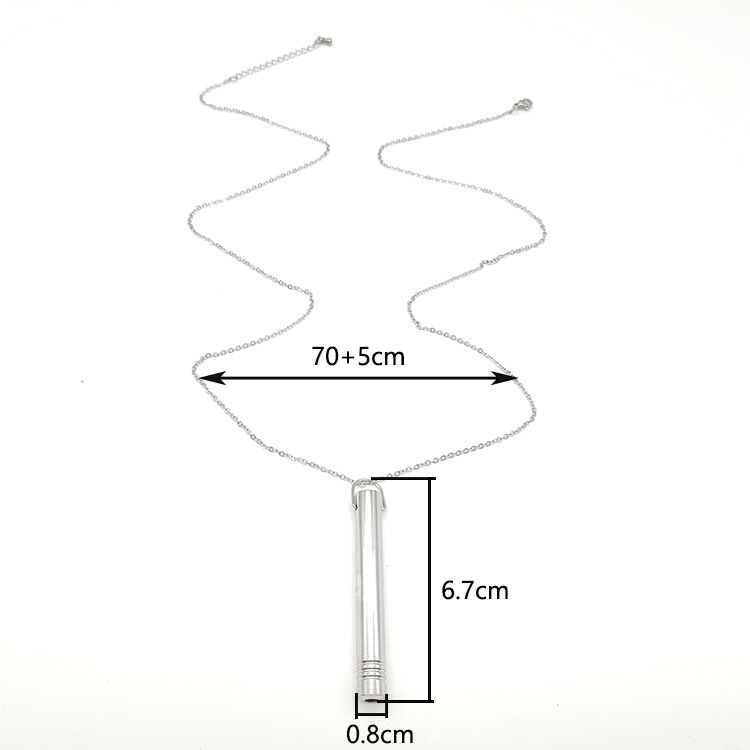 1 Piece Simple Style Whistle Stainless Steel Plating Unisex Pendant Necklace