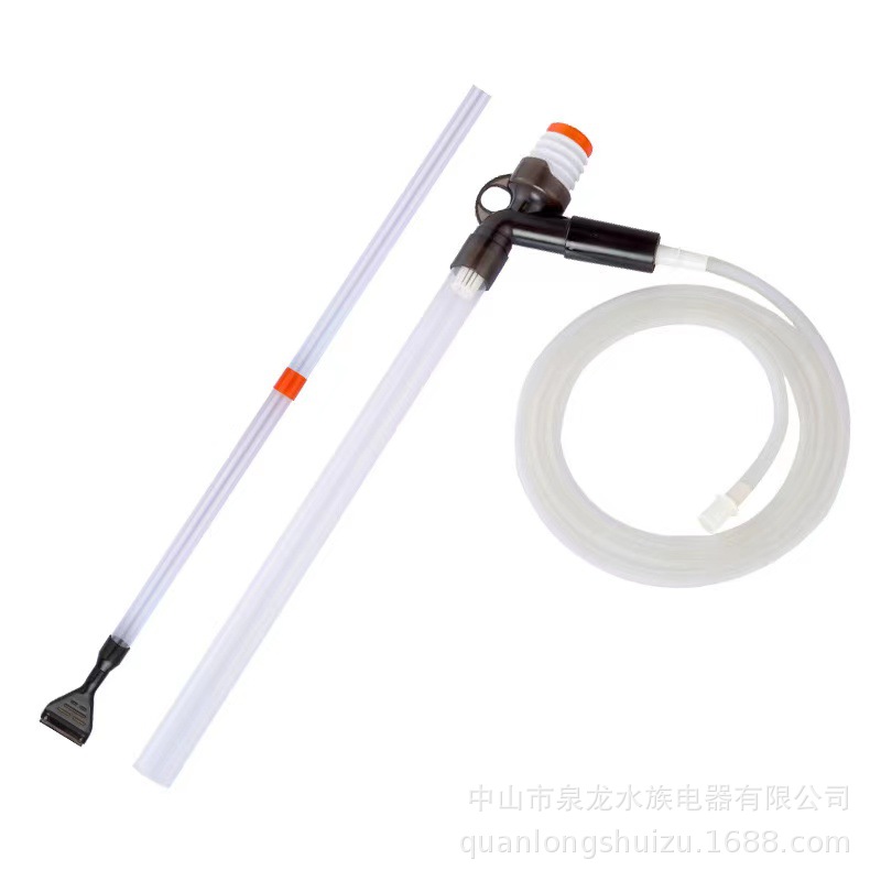 Cambiador de agua de pecera, inodoro de succión, lavado de arena, artefacto de cambio de agua, limpieza, bombeo de agua, tubo de succión fecal, tubo de sifón, limpieza de tubería de agua manual image 4
