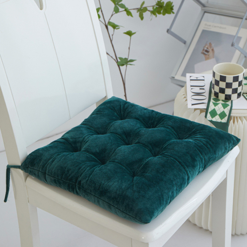 坐垫-素简墨绿
