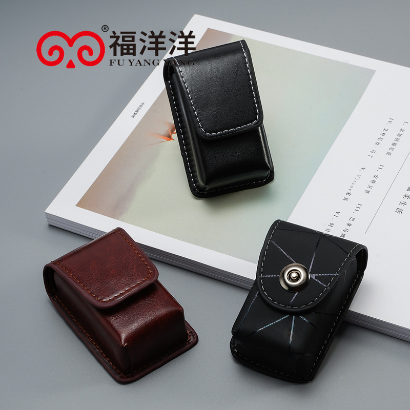 New folding reading glasses box men's leather hidden buckle compact mirror box a variety of optional glasses drop-proof factory wholesale