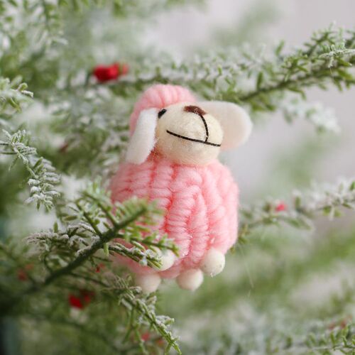 Christmas scene decoration props tree ornaments felt desk ornaments DIY material pack creative hanging accessories