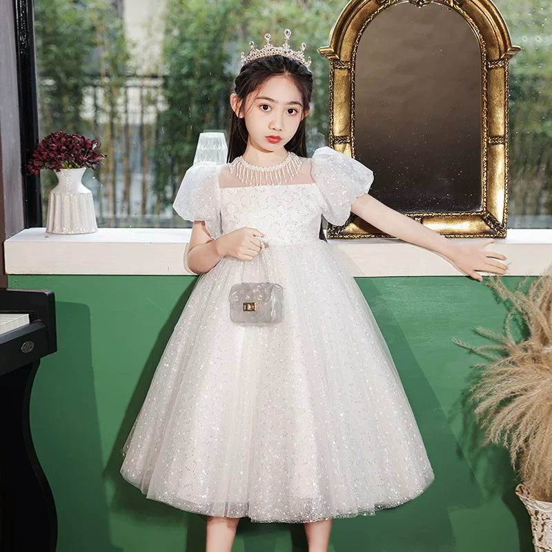Summer small princess costume, wedding dress, elite piano, tutu skirt