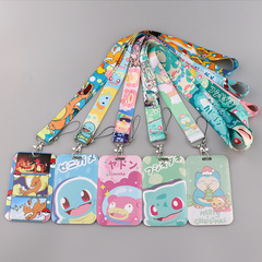 Elf cartoon mobile phone rope card holder bus card access control work card student name badge hard shell new style