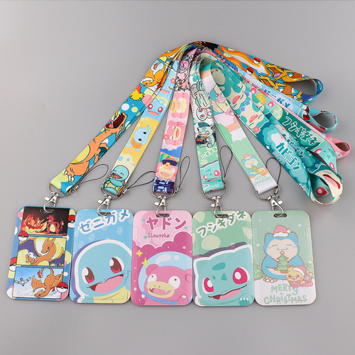 Elf cartoon mobile phone rope card holder bus card access control work card student name badge hard shell new style