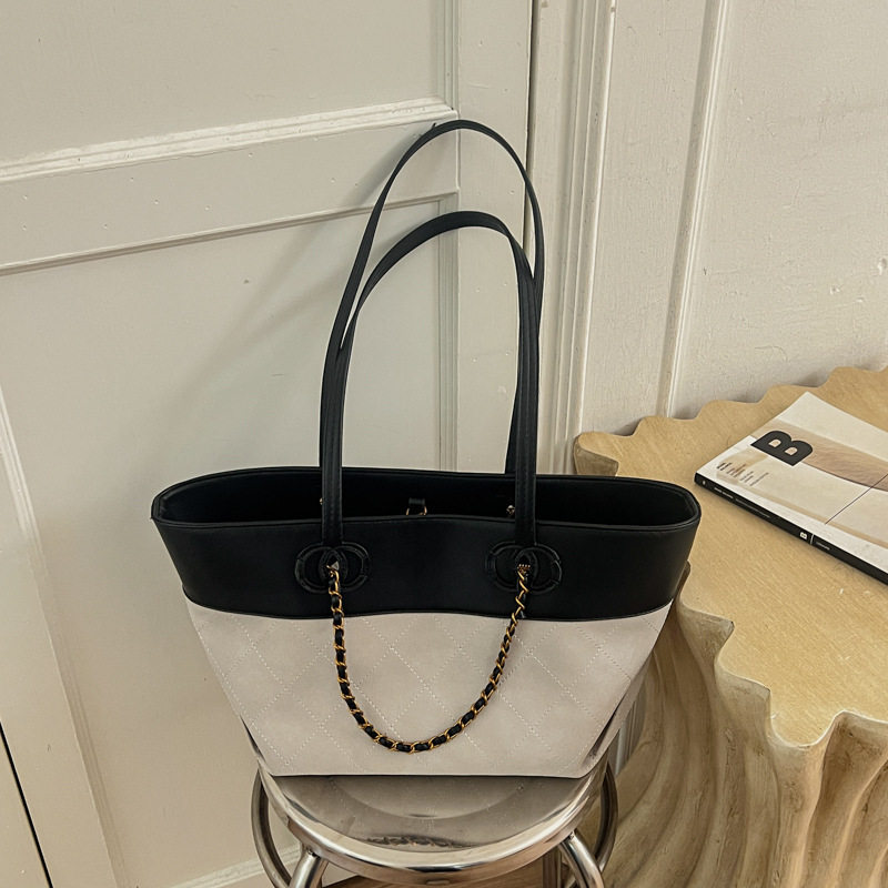Túi tote nữ da PU cao cấp thiết kế tối giản dáng shopping bag dung lượng lớn đi làm — Màu vàng nâu không có mặt dây chuyền, Màu xanh lá cây không có mặt dây chuyền, Màu xám không có mặt dây chuyền, kaki không có mặt dây chuyền chi tiết 11