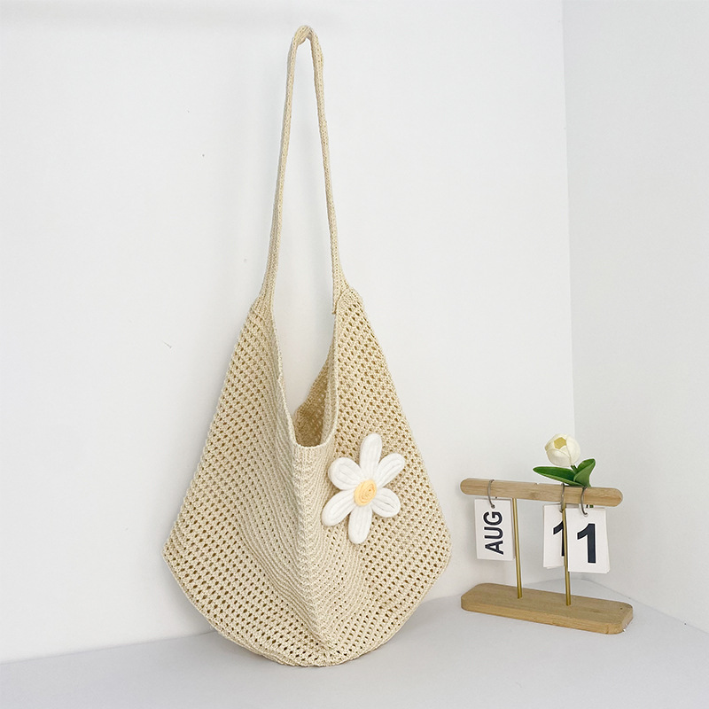 Beige, straw, removable, flowered