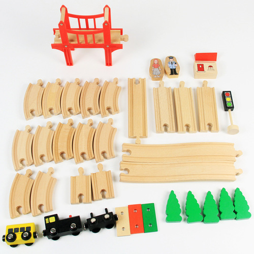 Thomas Oak Railway Model Train Set Wooden Toy Train Wooden Bulk Electric Building Blocks