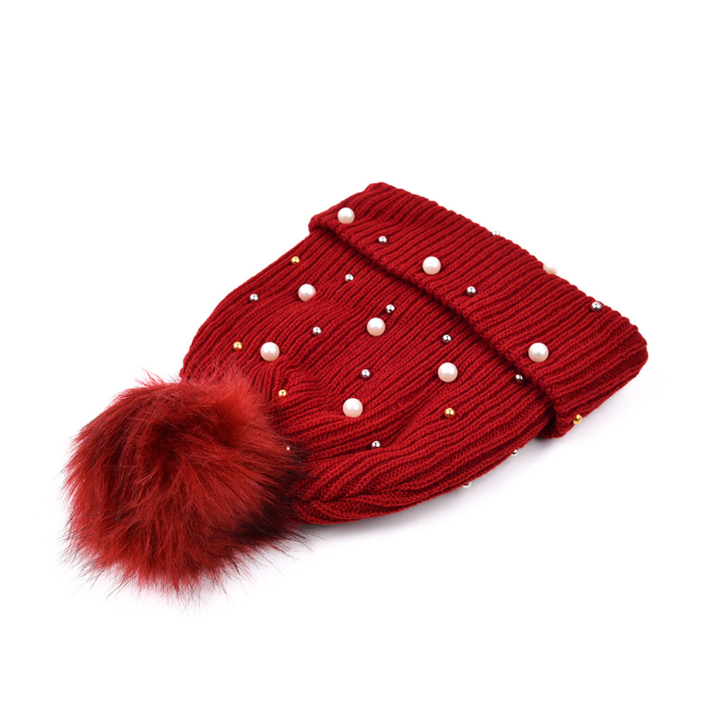 Unisexo Viajar Diariamente Color Sólido Bordado Sin Alero Gorro De Lana display picture 1