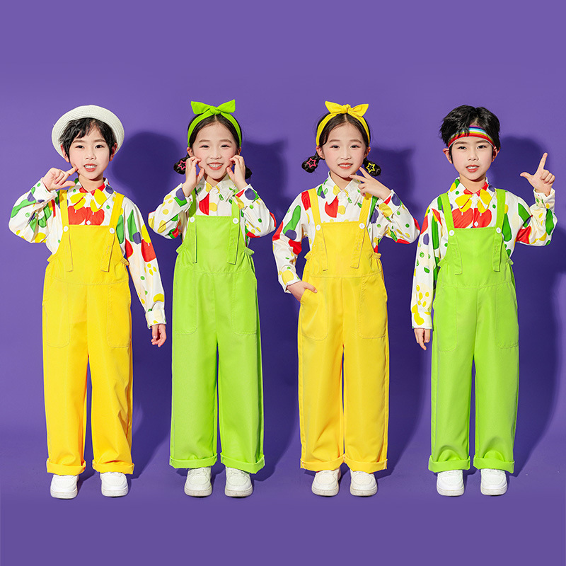 Children's Sports Meeting Clothing, Primary School Student Class Uniforms, Group Performance Clothing, Kindergarten Overalls, Cheerleading Performance Clothing, Spring