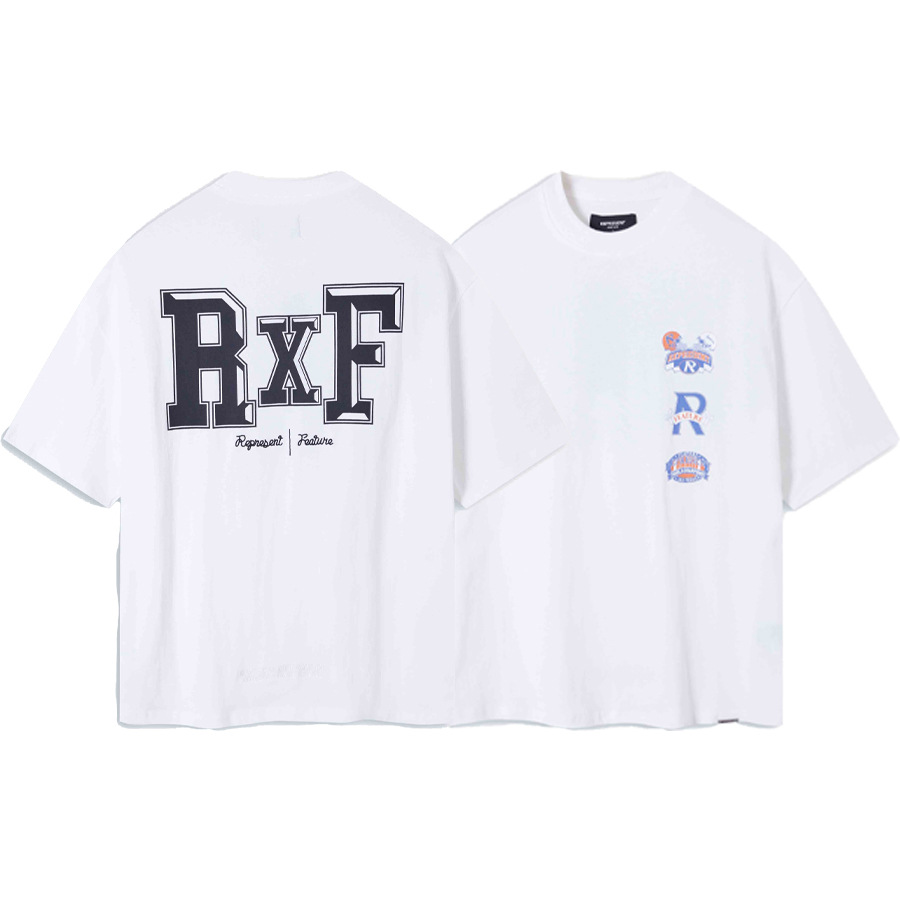 REPRESENT anillo limitado estampado lavado viejo hombre suelto casual camiseta de manga corta