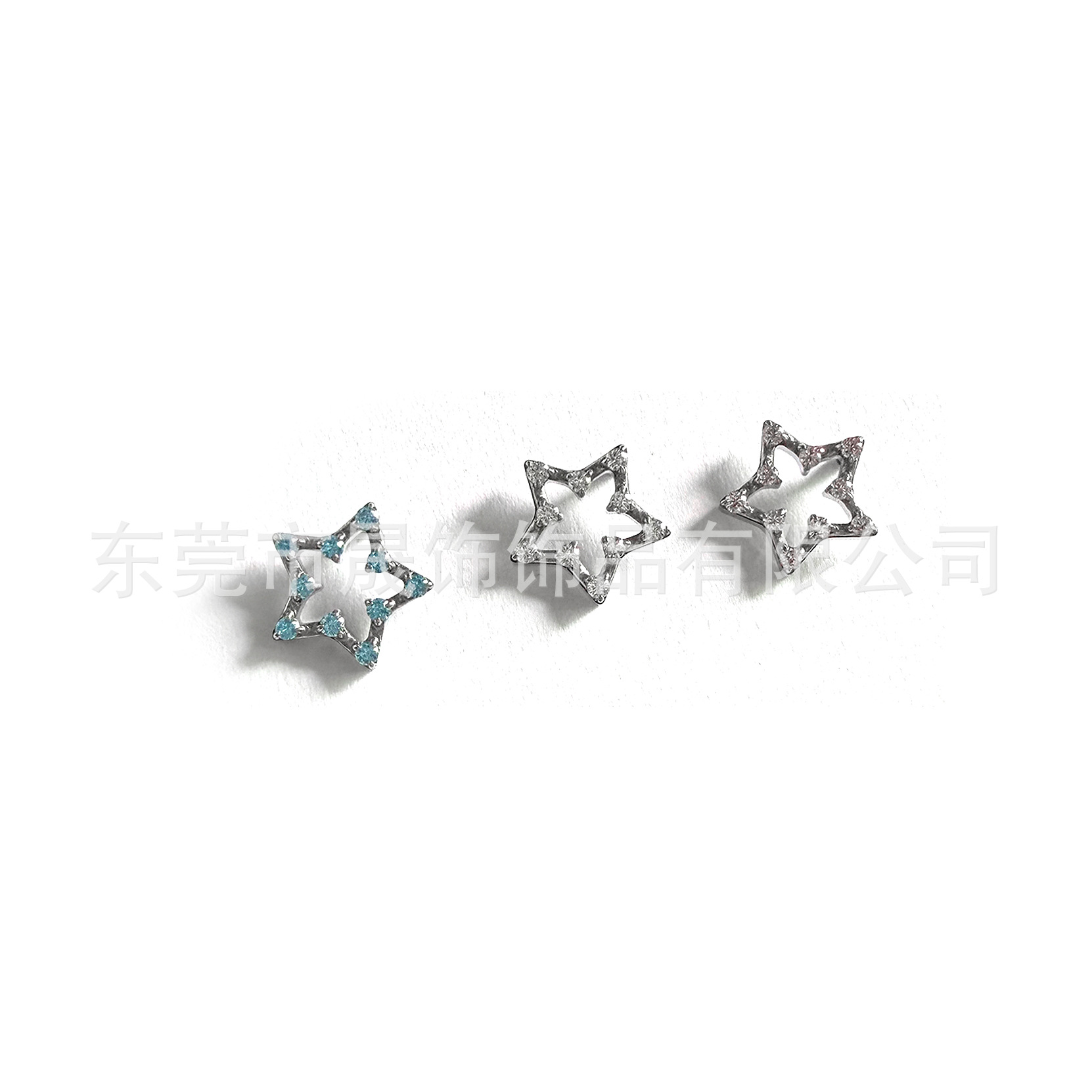 F136 Titanium Alloy Openwork 五角 Star Ear Stud Studded 5A Cubic Zirconia Helix Cartilage Stud G23 Titanium Internal Thread Piercing Jewelry
