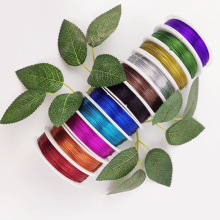 批发彩色花艺铁丝0.3mm仿真细花杆烤漆金属丝手工diy花艺制作材料