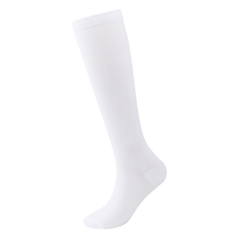Cross-Border Amazon Running Marathon Sports Compression Socks for Men, Non-Slip, Sweat-Absorbent, Invisible Mid-Calf, Solid Color, Anti-Fatigue