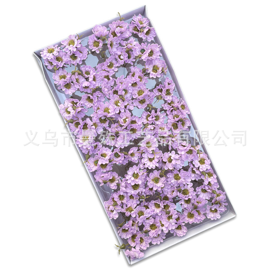 Nuevo Ramo de Flores de Jabón de Crisantemo Silvestre Pequeño para el Día del Maestro, Caja de Regalo de Flores de Jabón Simuladas con Decoración al por Mayor