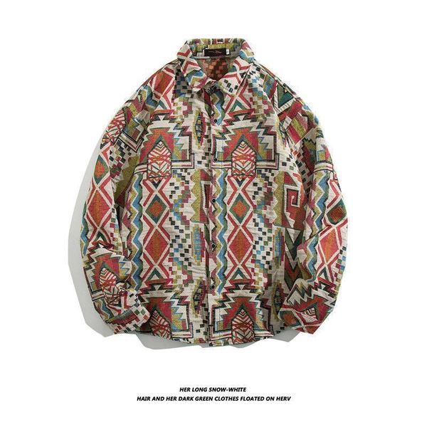 Demi-season Japanese retro ethnic shirt