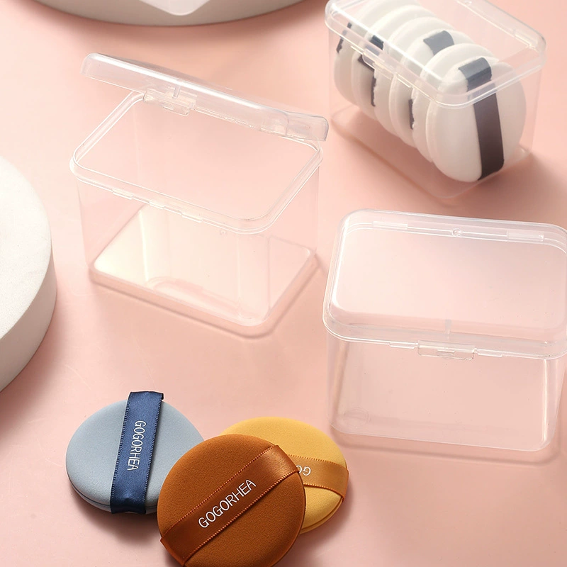 7 Упак. коробка для порошка сахарной ваты на воздушной подушке губчатый порошок торт ящик для хранения слоеного порошка CPB прозрачная квадратная пластиковая коробка из полипропилена