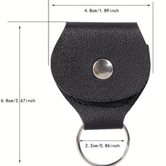 Guitar Accessories Portable Leather Guitar Pick Case Pick Storage Bag Keychain Pick Case Wholesale