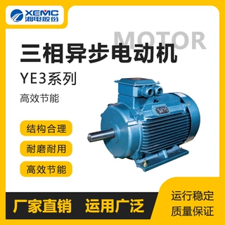 湖南湘潭电机厂家直供YE3系列三相异步电动机三级能效节能55kw3kw
