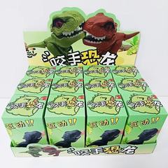 爆款咬手指恐龙玩具盲盒男孩迷你霸王龙关节可动小恐龙儿童三角龙