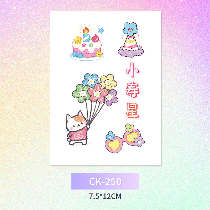 Glitter mariposa cara pegatinas tatuaje pegatinas hadas lavable impermeable de larga duración lindo unicornio ciervo Luna Estrella Planeta