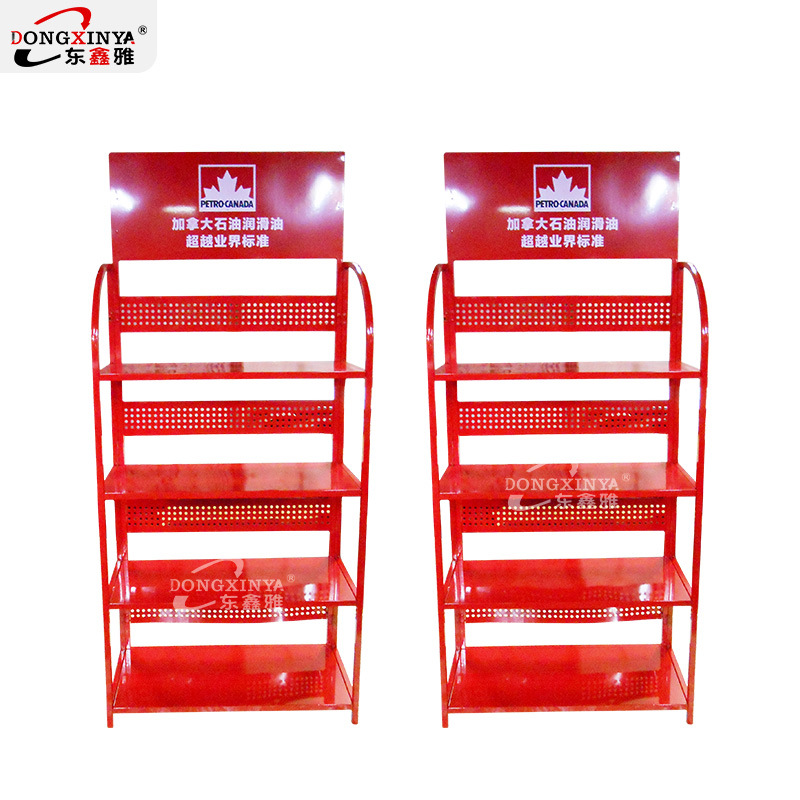4S店汽车用品润滑油机油收纳展示架防水涂料展示架填缝剂金属展架