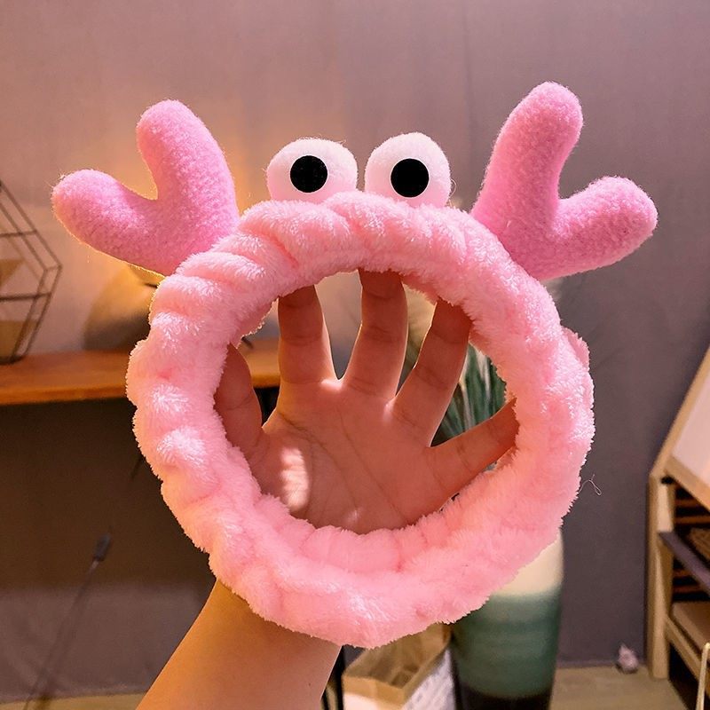 Estilo coreano celebridad de Internet ojos grandes cornisa banda de pelo animal de dibujos animados banda de pelo mascarilla banda de pelo femenino accesorios para el cabello al por mayor