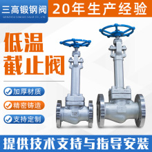 304不锈钢低温截止阀液氮液氧焊接长轴短轴中部圆法兰插焊阀门