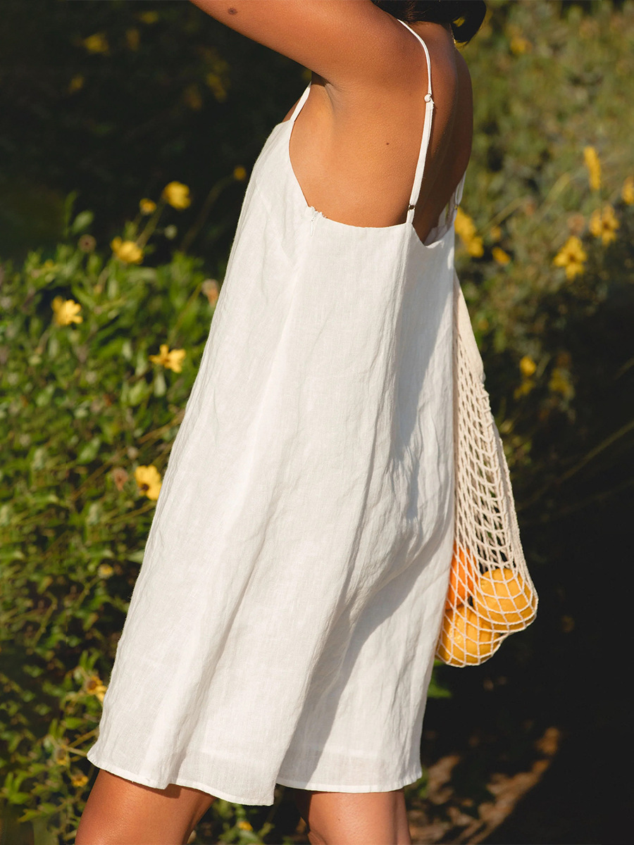Women's Clothing Summer Style Elegant Casual Relaxed Suspender Short Dress Style Women's Fashion For Formal & Casual_ecoleips.com