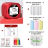 Red printer, crayons, sticker, x16, 3 pieces, 5 pieces, 5 pieces