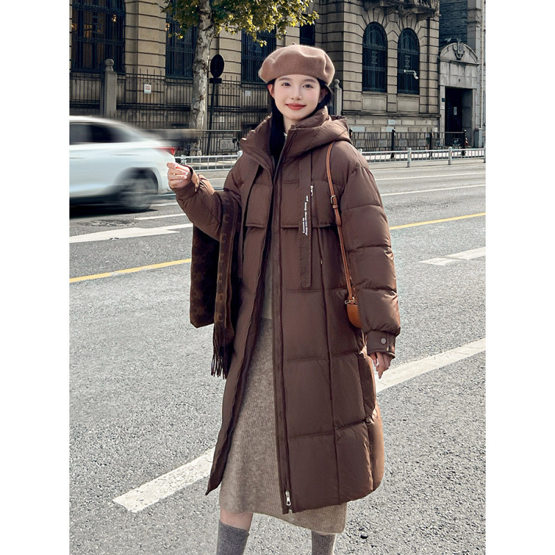2024 New Cotton-Padded Jacket Korean Style Winter Outwear Women's Loose down Cotton Outwear Mid-Length Cotton Outwear Ins Hong Kong Style 2024 New Cotton-Padded Jacket Korean Style Winter Outwear Women's Loose down Cotton Outwear Mid-Length Cotton Outwear Ins Hong Kong Style