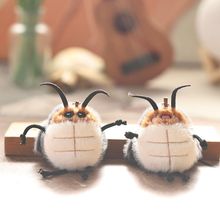 可爱萌小蟑螂挂件毛绒玩具公仔小虫子小强包包挂饰钥匙扣娃娃玩偶