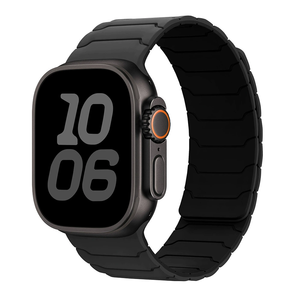 Подходящий ремешок для Apple Watch Armor Warrior Apple Watch S10 поколения силиконовый магнитный ремешок универсальный ремешок для Apple Watch