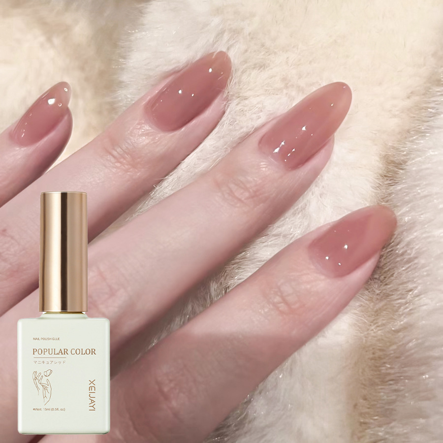 Pure Color new white nail polish glue nude transparent nail polish shop special high-grade nail polish lasting firm Factory wholesale