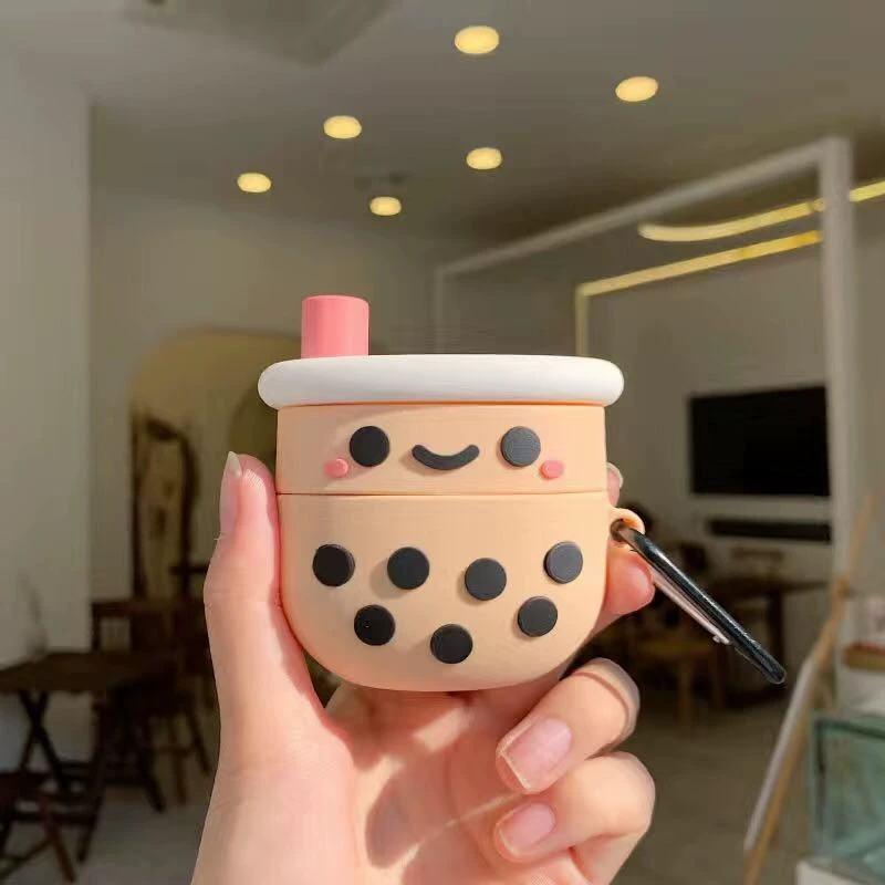 Кейс из силикона для AirPods, совместим с AirPods 1/2 / Pro / 3, милый защитный чехол