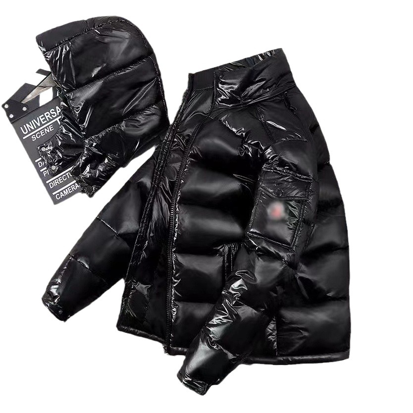 Comercio exterior transfronterizo, ropa de invierno europea y americana, brazalete corto para hombre, sombrero dividido de invierno de invierno, ropa de invierno de moda brillante, corto MKou