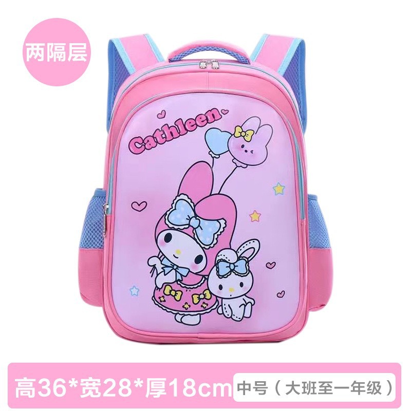 2025 nueva mochila escolar Kulomi lindos estudiantes de primaria impermeables ligeros jardín de infantes para niños al por mayor para reducir la carga de la cresta